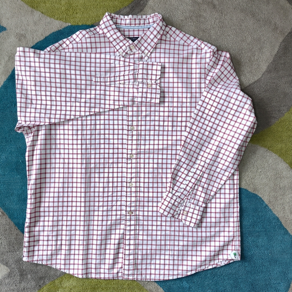Daniel Cremieux Red and White Checkered Shirt